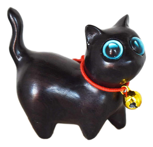 Figura De Gato Em Miniatura Escultura De Gato Bonito