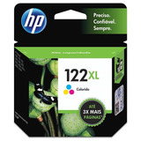 Cartucho Original Hp 122xl Color - 6ml - Ch564hb