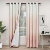 Ombre 100 Blackout Room Darkening Window Curtains For B...
