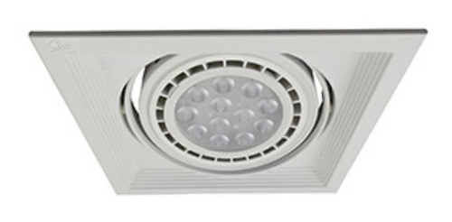 Spot Embutir Techo Luz Led 12w Ar111 Gu10 220v Cuadrado 