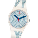 Reloj Swatch Cordage Suow139 3 Atm Malla Silicona Estampada