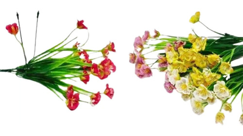 Ramo Flores Artificiales Orquídea Decoración Adorno Hogar