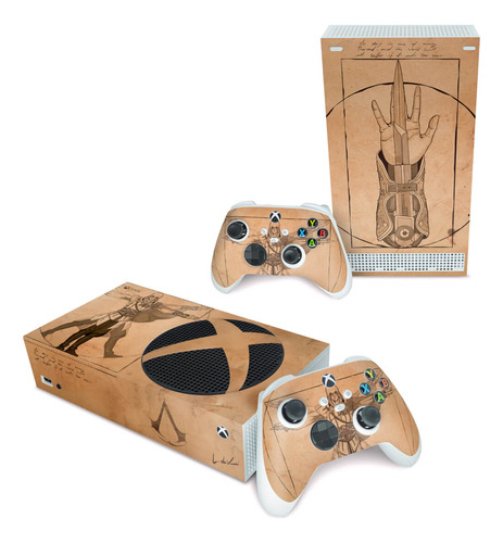 Skin Para Xbox Series S Adesivo Horizontal - Modelo 062