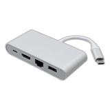 Adaptador Tipo-c P/ iMac -24p 3.0 X Hdmi Usb Vga E Auxiliar 