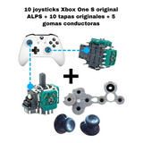 10 Joystick Xbox One S Con Tapas + 5 Gomas Conductoras