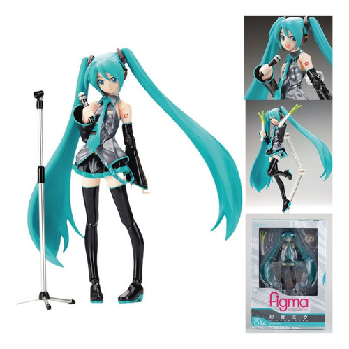 Fwefww Vocaloid Hatsune Miku Figma 014 Acción Figura