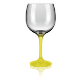 Taca Gran Vinho Neon 615 Ml Amarelo Fosco Luva Com 1