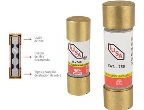 Fusible Cartucho   30am - Iusa (caja 100 Piezas)