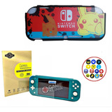 Kit Nintendo Switch Lite Case Protector + Mica Pokemon 04