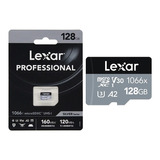 Cartão Memória Lexar Micro Sd 128gb V30 A2 P/ Drone Gopro X3