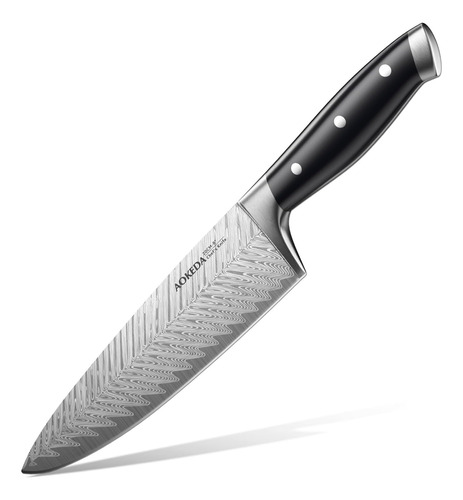 Cuchillo Chef Profesional En Acero Inoxidable,8 Pulgadas.