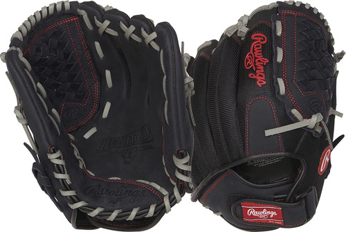 Guantes De Béisbol Rawlings 12'', P/ Lanzador Derecho, Negro