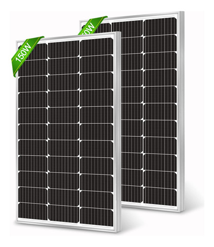 Werchtay Paneles Solares De 300 W, 12 V 150 W, Paquete De 2