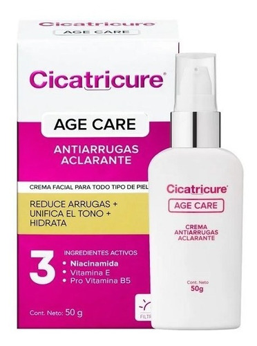 Crema Facial Cicatricure Age Care Antiarrugas Aclarante 50gr