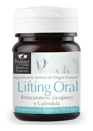 Natier Lifting Oral Piel Sin Arrugas X 50 Capsulas Sabor Sin Sabor