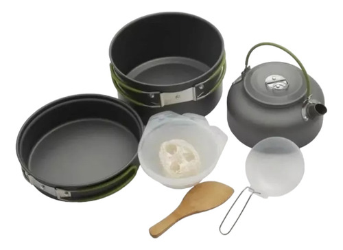 Set Ollas Outdoor Camping 2p Trekking + Cocinilla