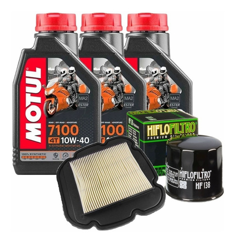 Kit Service Filtros Suzuki Vstrom 1000 + Aceite 7100 10w40