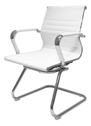 Cadeira De Escritório Interlocutor Fixa Cliente Cadeiras Inc Charles Eames Eiffel Esteirinha Confortável Branca Fib6124br