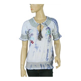 - Blusa Desigual Verano Bordada Blanca Nueva S