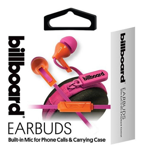 Auricular Con Cable In Ear Cancelacion Ruido Microfono Billboard Original Con Estuche Incluido Colores Varios