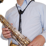 Correia Alça Ombro Saxofone Tam. Único Com Regulagem Mod Pro