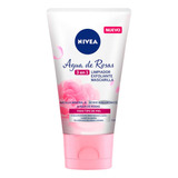 Gel Limpiador Facial Exfoliante Nivea Agua De Rosas 3 En 1 1