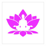 Stencil Flor Lotus - 10x10 - Ref 5141