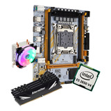 Kit Gamer Placa Mãe X99 Qiyida Ed4 Xeon E5 2650 V4 64gb + Co