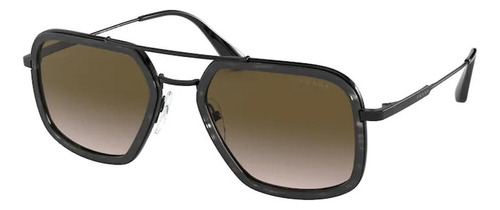 Prada Spr 57xs 05a-1x1 Aviator Square Tortoise Gradient