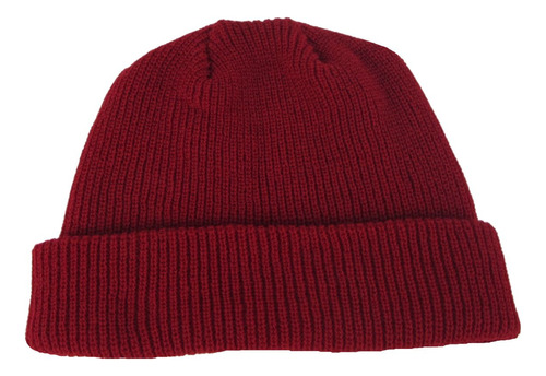 Gorro Touca Lenhador Marinheiro Canelada Vermelho Sangue