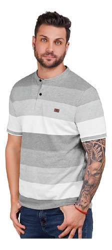 Playera Hombre Gris 906-24