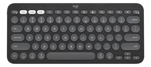 Teclado Logitech Pebble 2 K380s Bluetooth/wireless Graphite