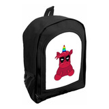 Mochila Negra Nena Jardin/ Preescolar Unicornio Ar11