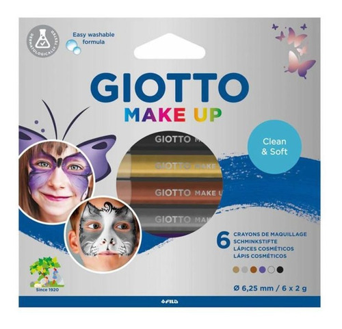 Set 6 Pinta Carita Giotto Make Up Colores Glam