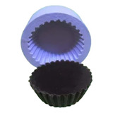 Molde Forma Silicone Cupcake Ondulado Baixo