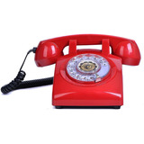 Teléfono Fijo Sangyn Sy-oy04-red1 Rojo, Diseño Vintaje