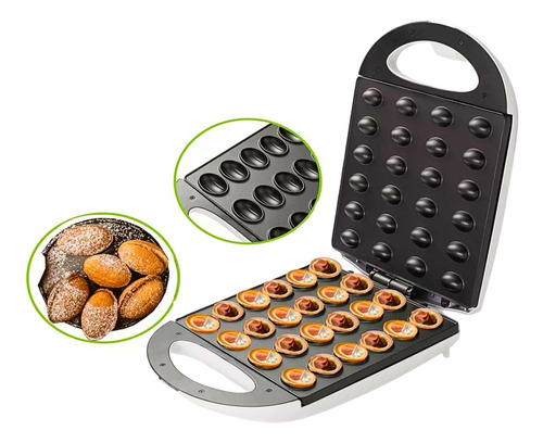 Máquina Para Mini Pasteles De Nueces X24 Waflera Nogal