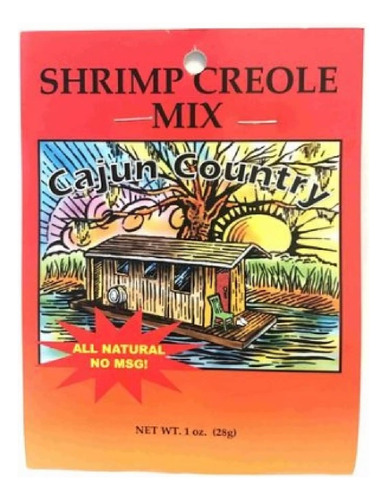 Cajun Country Mezcla Criolla De Camarones, Paquete De 1 Onza