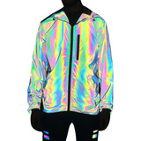 Chaqueta Cortavientos Para Hombre Rainbow Reflective Water M