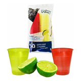 Vaso Shot Neón Desechable Tequilero Caballito - 500 Piezas