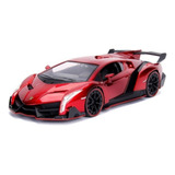 Lamborghini Veneno 1:24 Jada Color Rojo