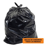 Bolsa De Residuo Consorcio Negras 80x130/70 Pack X50 Basura