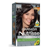 Garnier Nutrisse Ultra Cobertura Tono 20 Negro Profundo