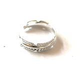 Anillo Midi Ajustable Pluma