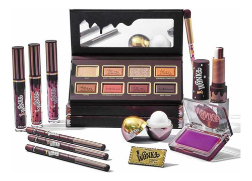 Colección De Maquillaje Willy Wonka, Sheglam, Chocolate.