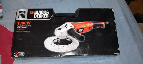 Pulidora Lijadora De 7 Black Decker Línea Pro 180mm 1300w