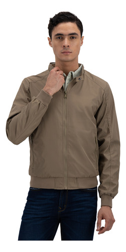 Chamarra Tipo Bomber Para Hombre Corte Contemporaneo Casual