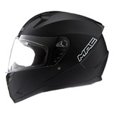 Casco Moto Integral Mac Bass Negro Mate Visor Simple Ciclofo