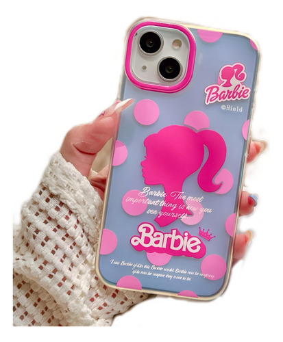 Funda Para iPhone De Barbie Tornasol Anti Impactos