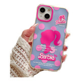 Funda Para iPhone De Barbie Tornasol Anti Impactos